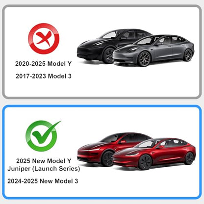 Silicone Mat for 2026 Tesla Model Y - color: Black (for 2024-2026 Model 3 &2025-2026 Model Y)