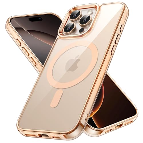 JETech Magnetic Case for iPhone 16 Pro 6.3-Inch Compatible with MagSafe, Shockproof Phone Bumper Cover, Anti-Scratch Clear Back (Desert) - color: Desert, size: iPhone 16 Pro