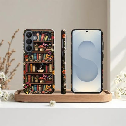 Case for Samsung Galaxy S26 Plus,Camera Protection Soft Glossy Phone Case - Retro Book Mushroom - color: Retro Book Mushroom, size: Samsung Galaxy S26 Plus