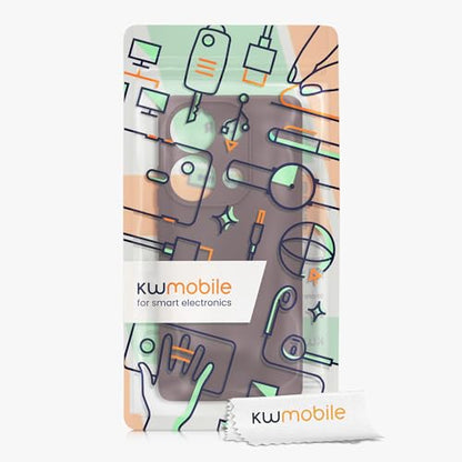 kwmobile Case Compatible with Xiaomi Redmi Note 13 Pro 4G Case - Protective Slim TPU Cover with Soft Matte Finish - Bordeaux Violet - color: bordeaux violet