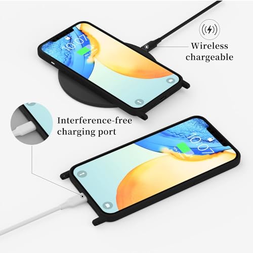 Compatible with iPhone 16e/ 17e Case with Lanyard Crossbody iPhone Case with Strap Adjustable Shockproof Drop Protection Silicone Phone Cover for iPhone 16e/ 17e 6.1’’ Black - color: Black, size: iPhone 16e/ 17e