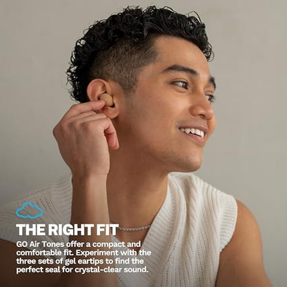 JLab, Go Air Pop+ Tones, True Wireless Earbuds, Bluetooth, IPX4, Dual Connect, 728 N - color: E-728 N, style: Nude