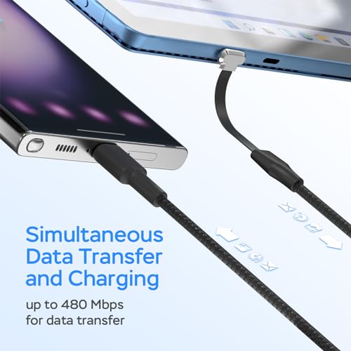 DbillionDa USB C to USB C Cable, 60W PD Fast Charging, 90 Degree (10 ft) - size: 10FT