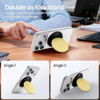 ORNARTO Vortuxe for MagSafe Phone Grip with Kickstand, Yellow - color: Buttercream Yellow