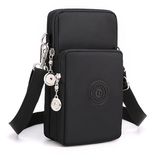 JANKS Small Crossbody Bags for Women Mini Cell Phone Purses Handbag Shoulder Bag - color: 010 Black