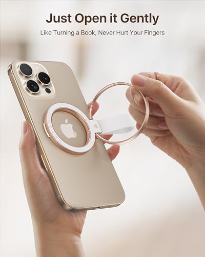 andobil [2026 Unrivaled Stability] Magnetic Phone Grip Holder for MagSafe - color: Rose Gold