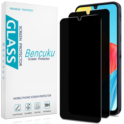 Privacy Screen Protector for Samsung Galaxy A25 5G Tempered Glass - color: Black-Galaxy A25 5G