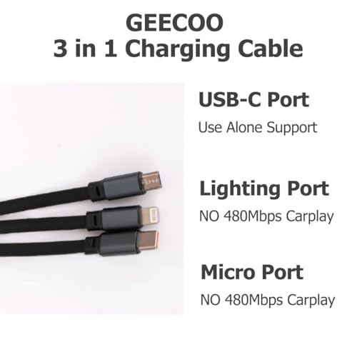 3-in-1 Fast Charging Cable – 100W High-Speed Retractable Multi-Device Charger, Type-C/Universal Connectors, Adjustable Length for Phones, Tablets, and Laptops