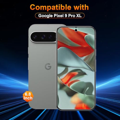 2 Pack for Google pixel 9 Pro XL Anti-Glare Matte Privacy Screen Protector 6.8 inch, Smooth and Responsive Touch Flexible EPU Film, [Support Fingerprint Unlock] [Self-Healing] [Not Glass] - size: Google Pixel 9 Pro XL