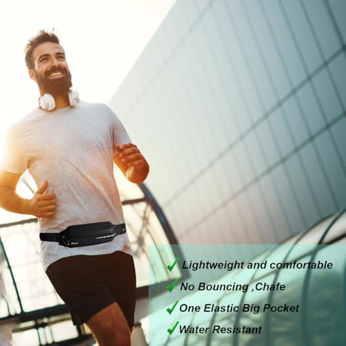 AIKENDO Slim Running Belt for Women Men,Runners Fanny Pack Phone Holder