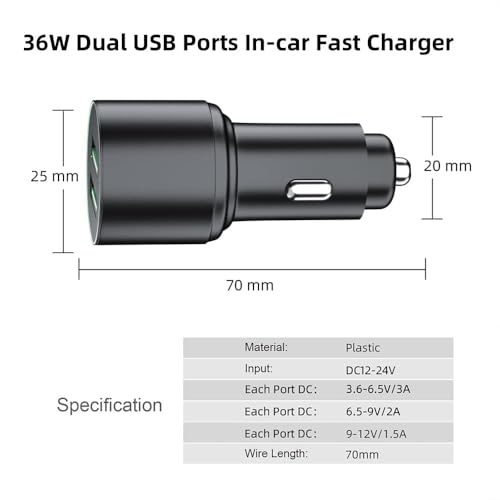 OHLPRO Multi Car Retractable Backseat 3 in 1 Car Charging Station, Adapter - size: Car Adapter | 3-IN-1 Charging Station