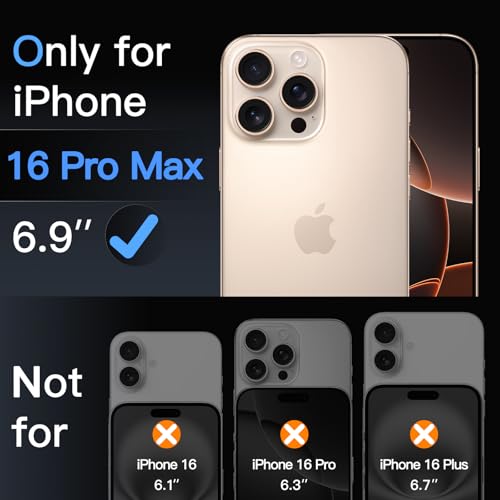 JETech Screen Protector for iPhone 16 Pro Max, 3-Pack - size: iPhone 16 Pro Max