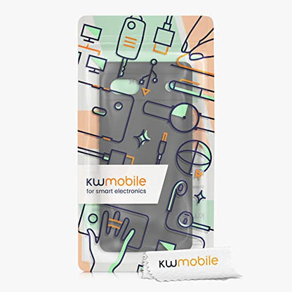 kwmobile Case Compatible with Google Pixel 6a Case - TPU Silicone Phone Cover with Soft Finish - Black Matte - color: black matte, size: Pixel 6a