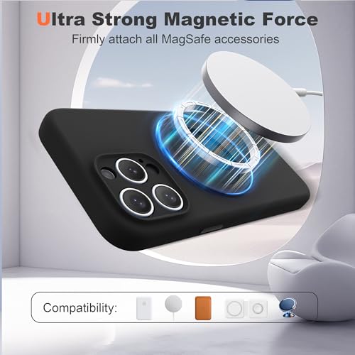 Case for iPhone 13 Pro with 360°Spin Stand,6.1" Black | Magnetic 360°Spin Stand,Compatible with Mag-Safe,Soft Silicone 13 Pro Case - color: Black, size: Iphone 13 Pro