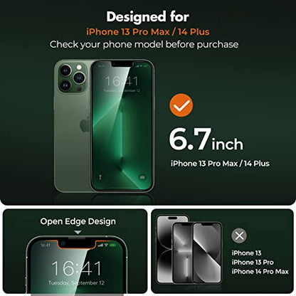 UNBREAKcable Privacy Screen Protector for iPhone 13 Pro Max/14 Plus, 2-Pack - size: iPhone 13 Pro Max/14 Plus