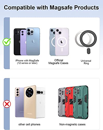 Miroddi for MagSafe Wallet with Privacy Flap, Strongest Magnetic Wallet | 7 Cards Holder, RFID Blocking, Leather Magnetic Phone Wallet for iPhone 17/16/15/14/13/12 Series and Pixel 10 Series - color: Dark Blue