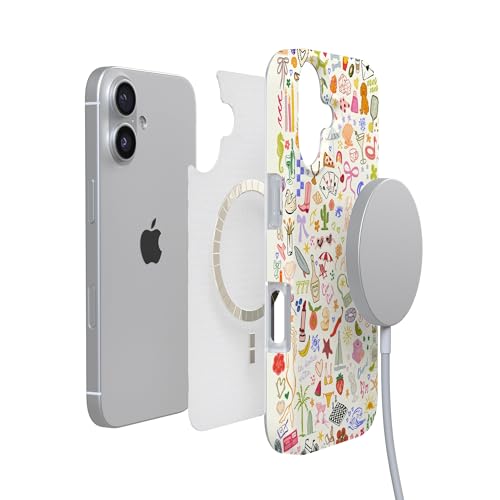 Casely iPhone 17 Case | All the Fun Things | Fun on Weekdays | Compatible with MagSafe | Classic Ultra Slim Design - color: All the Fun Things | Fun on Weekdays