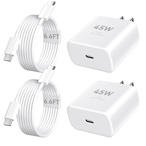 Phone 17 16 Pro Max Charger Fast Charging, 45W Super Fast USB C Charger Block with 6.6FT Charging Cable for 17 16 Pro Max/17 16 Pro/16 Plus,15 Pro Max/15 Pro/16, Android Phone - color: white, size: 6.6 Ft