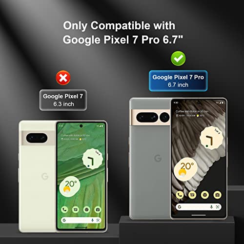 GiiYoon 3 PACK Screen Protector for Google Pixel 7 Pro Flexible TPU Film [Support Fingerprint Touch] [HD Full Coverage] [Easy Installation] [Scratch Resistant] - size: Google Pixel 7 Pro