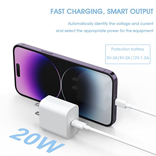 iGENJUN 25Pack USB C Charger Block 20W for Phone Fast Charger Wall Charger - color: Pure white
