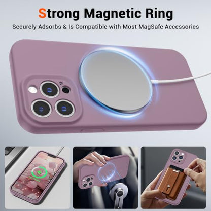 SUPFINE Silicone & Magnetic for iPhone 13 Pro Max Case - color: Blackcurrant, size: iPhone 13 Pro Max