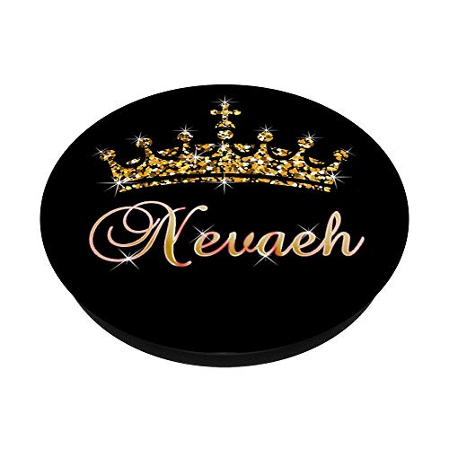 Nevaeh Name Crown Queen Princess Royal Design - Nevaeh PopSockets PopGrip: Swappable Grip for Phones & Tablets