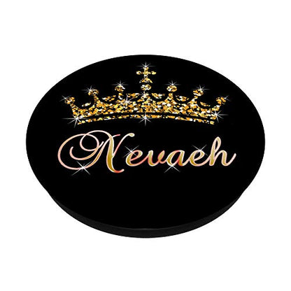Nevaeh Name Crown Queen Princess Royal Design - Nevaeh PopSockets PopGrip: Swappable Grip for Phones & Tablets