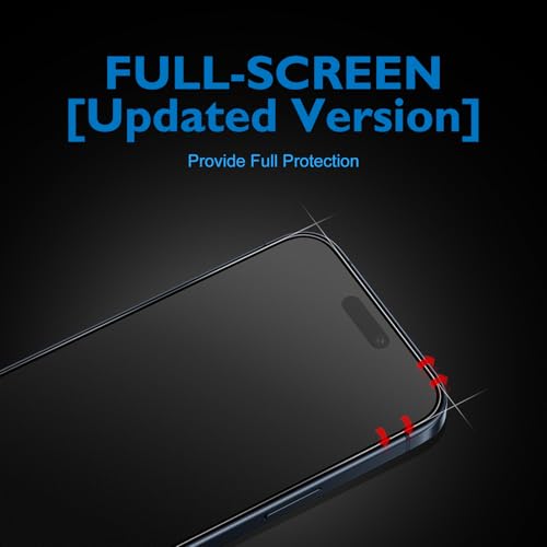 Mothca 2 Pack Matte Glass Full Coverage Screen Protector for iPhone 17 Pro 6.3-inch, Anti-Glare Anti-Fingerprint Black Edge Tempered Glass with Easy Installation Tool, Smooth as Silk - size: iPhone 17 Pro-6.3 Inch