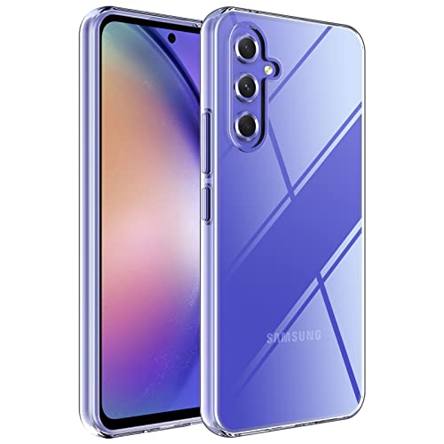 Silicone Clear Samsung Galaxy A54 Case,Ultra Thin with Comfort Grip | Soft Slim-Fit TPU Galaxy A54 Phone Cover,Non-Slip,Shockproof Protection,Scrath-Resistant - size: A54