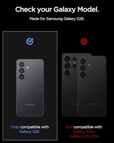 Spigen Camera Lens Protector for Galaxy S26 - Black [2 Pack]
