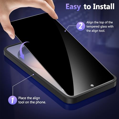 Asstar 2 Pack for Samsung Galaxy S26 Privacy Screen Protector - color: Black-Galaxy S26