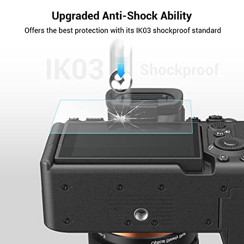 SMALLRIG Screen Protector for Sony Alpha 7CR / Alpha 7C II/Alpha 6700 / ZV-E1 / Alpha 7 IV, 0.4mm Ultra-Thin Tempered Glass (4-Pack) - 3750B
