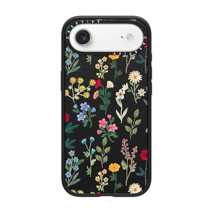 CASETiFY for iPhone Air Case - Impact Compatible with MagSafe | 8.2 ft. 4x Military Grade Drop Protection | Spring Botanicals 2 | Matte Black - color: Spring Botanicals 2, size: Iphone Air (6.5")