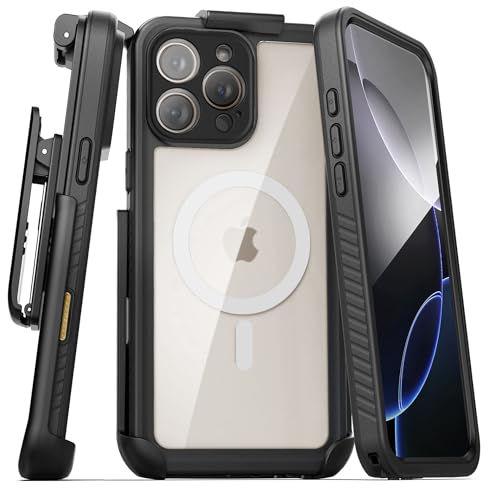 Encased Waterproof Belt Case for iPhone 16 Pro Max with Camera Control Button [Military Grade] IP-68 Full-Body Cover and Holster Clip, (Compatible with MagSafe) - size: iPhone 16 Pro Max