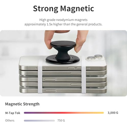 Sinjimoru Magnetic Phone Grip for MagSafe, Soft Silicone, Lavender - color: Lavender