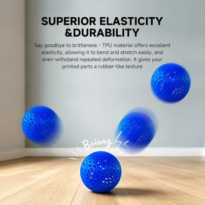 YOUSU 95A TPU Filament 1.75mm 6 Pack 1kg Spools, Flexible Soft 3D Printer Filament, Clog-Free Tangle-Free, High Elasticity, Fit Most FDM Printers for Makers & DIY Projects - color: E5-tpu 6*1kg, size: E- TPU