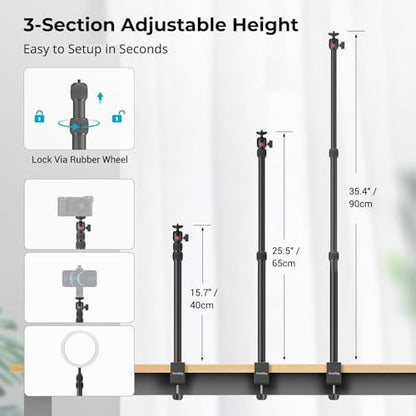 SMALLRIG Camera Mount C Stand, 15"-35" Adjustable Desk Clamp Table Tripod - style: Clamp 3488