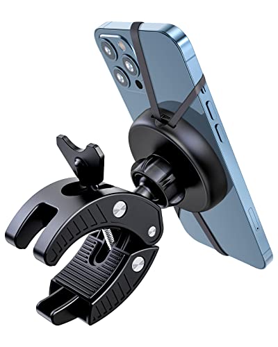 EWA Magnetic Bike Phone Holder, 360° Rotating Handlebar Mount