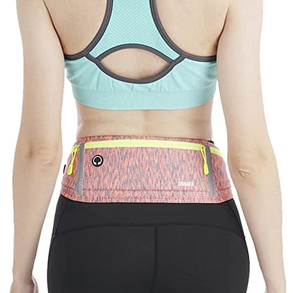 USHAKE Slim Running Belt, Bounce Free Fanny Pack Phone Holder - color: Orange