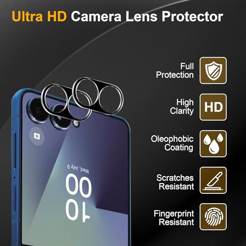 3 Pack Camera Lens Protector for Samsung Galaxy Z Flip 7 - size: Galaxy Z Flip 7