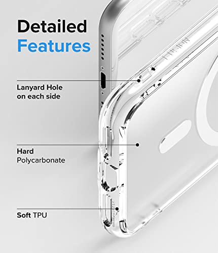 Ringke for iPhone SE 3rd Generation Case [Fusion Magnetic Matte Clear] | Compatible with MagSafe, Oil & Dirt Resistant, Anti-Fingerprint Technology Prevents Oily Smudges, Feels Velvety Soft - size: iPhone SE