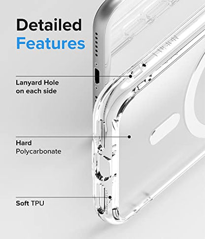 Ringke for iPhone SE 3rd Generation Case [Fusion Magnetic Matte Clear] | Compatible with MagSafe, Oil & Dirt Resistant, Anti-Fingerprint Technology Prevents Oily Smudges, Feels Velvety Soft - size: iPhone SE