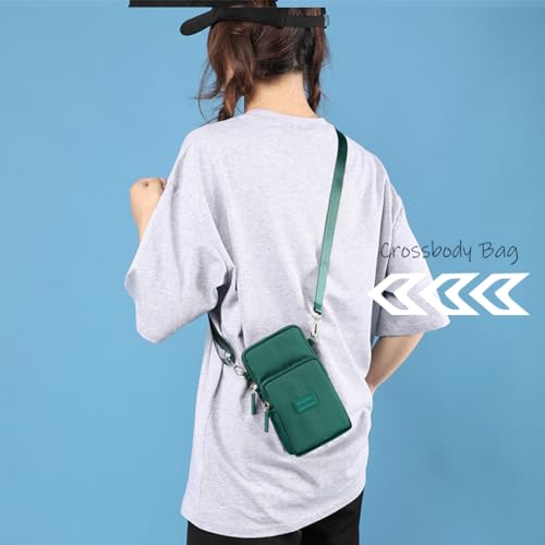 JANKS Small Crossbody Bags for Women Mini Cell Phone Purses Handbag Shoulder Bag - color: E-green