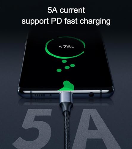 Dual Right 240W USB-C to USB-C Cable 10FT Gunmetal, Fast Charging - color: Grey, size: 10FT