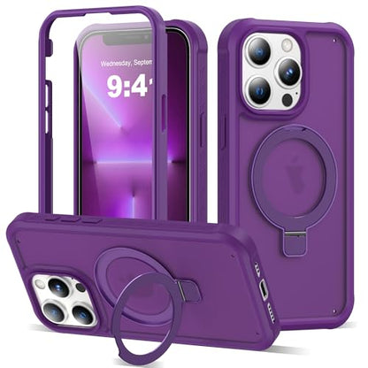 Compatible with iPhone 13 Pro Max Case with Stand 6.7",Purple - color: Purple, size: Iphone 13 Pro Max
