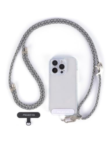 Cell Phone Lanyard 1,Phone Tether Tab 2,Crossbody Strap,Lanyards for Around the Neck,Adjustable Strap 80-160cm (White-Black-S) - color: White-black-s