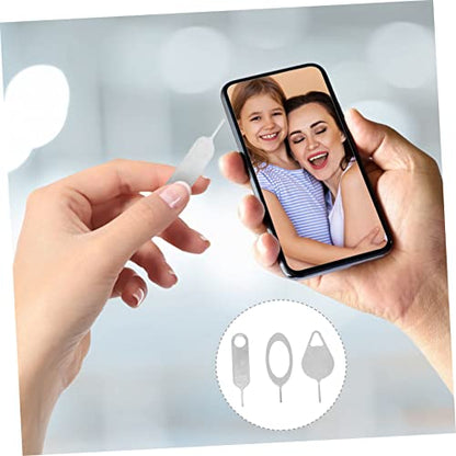 Housoutil 100 Pcs Creative Sim Openers Lightweight and Compact for Mobile Phone and Tablet Sim Removals Keychain Accessible