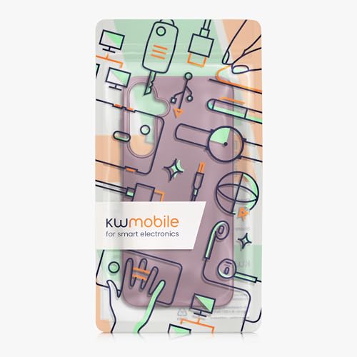 kwmobile Case Compatible with Samsung Galaxy A55 5G Case - Soft Slim Metallic TPU Silicone Cover - Metallic Lavender - color: Metallic Lavender, size: Galaxy A55 5G