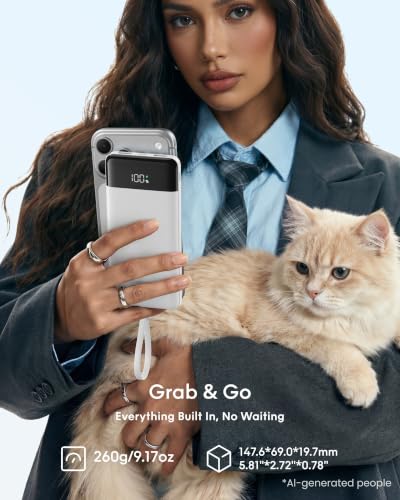 charmast Portable Charger,Fast Charging Power Bank - color: White