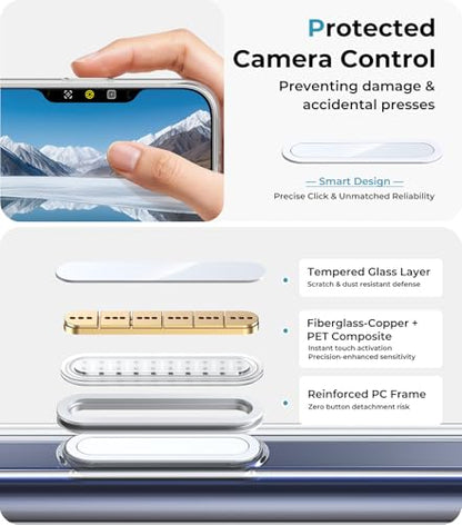 Clear Magnetic Case for iPhone 17 Pro Phone Cases with Camera Control, Anti-Yellowing Crystal Clear for Apple17 case Compatible MagSafe, Shockproof Protection for iPhone 17 Pro Cases Transparent - size: iPhone 17 Pro 6.3"
